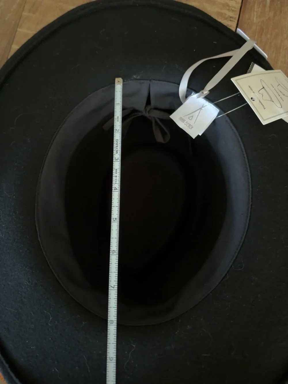 Nikki Beach Electra Black Wool Western Hat UPF 50+ Adjustable NWT